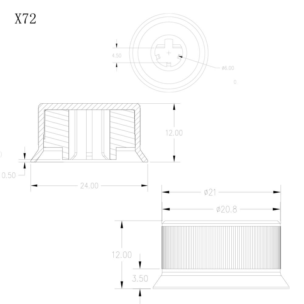 Hardware Knob X72